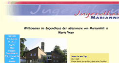 Desktop Screenshot of jugendhaus-mariannhill.de